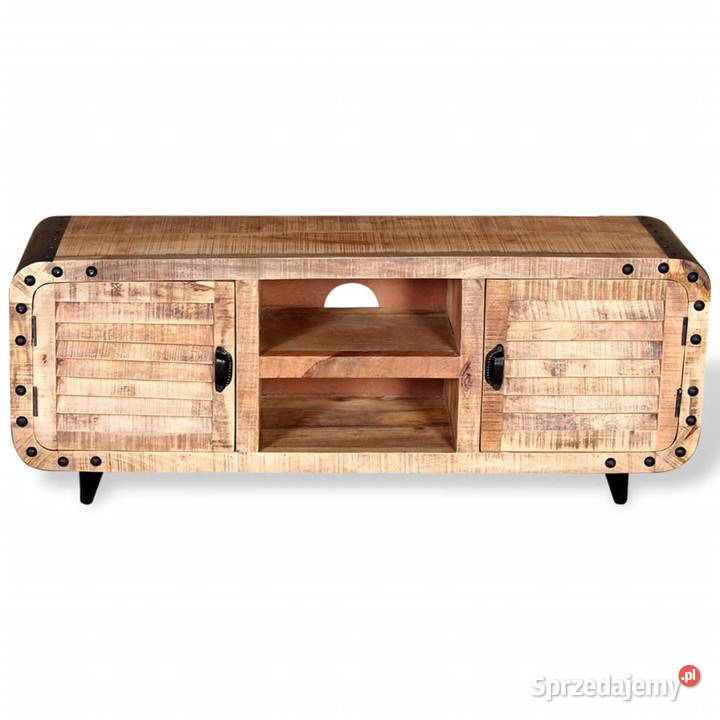 Szafka TV z surowego drewna mango 120x30x50