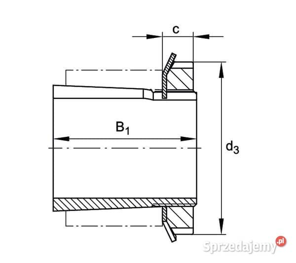 Wkład łożyska 35x80x21 mm INAFAG UK208 Do maszyn uprawowych Kamionna sprzedam