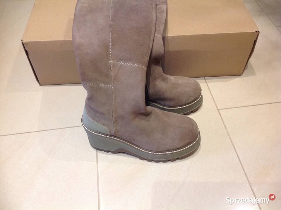 Kozaki Damskie Skórzane KicKers 36 j NOWE skóra