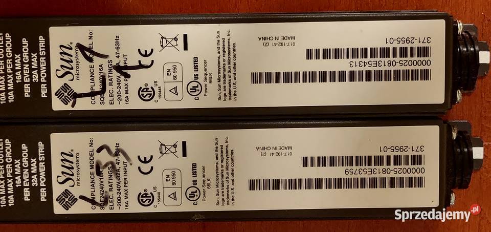 Profesjonalne PDU Sun Microsystems SQD24240V16A Wólka Brzózka sprzedam