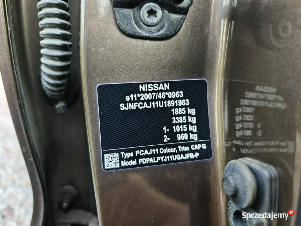 Nissan Qashqai II 20132021 Sadlno