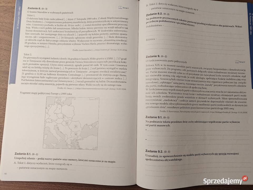 Maturalne karty pracy W centrum 3 WOS koss/woss Sławków sprzedam