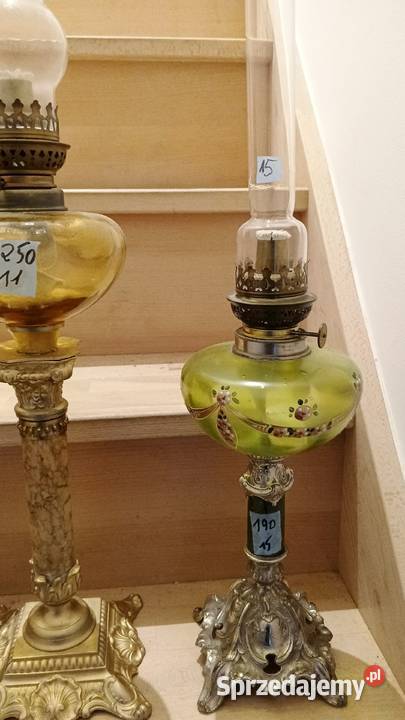 lampy naftowe kolekcja z francji Fałków sprzedam
