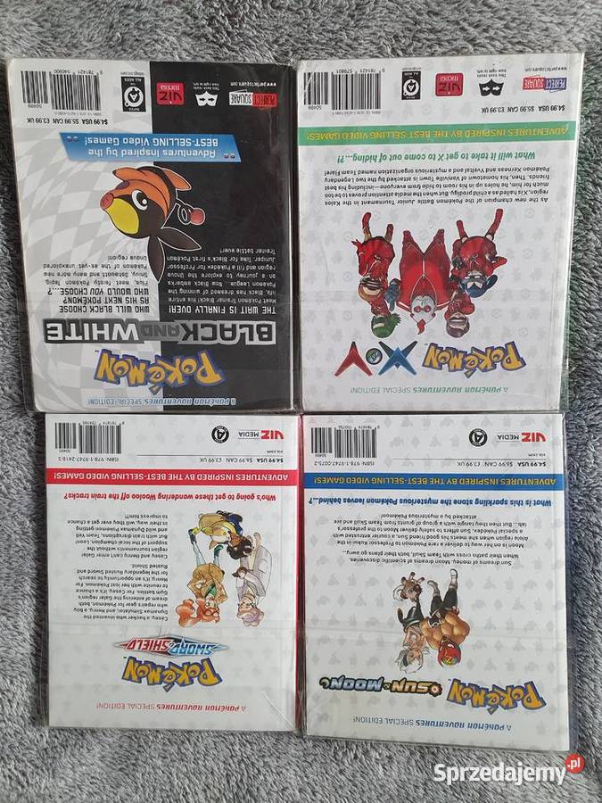 Pokemon zestaw 4 komiksów