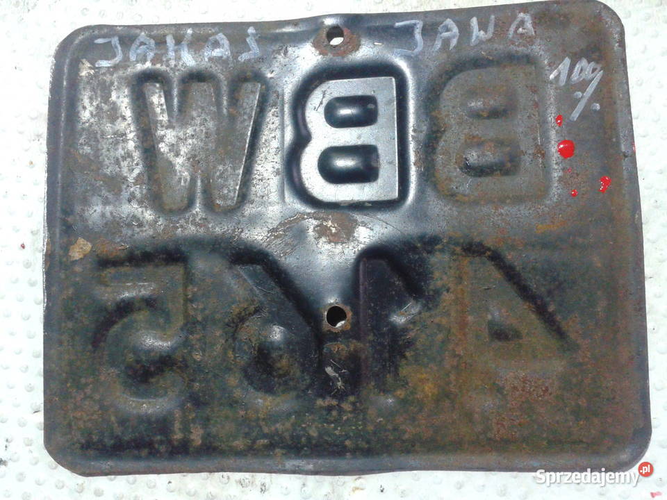 zabytkowa tablica rejestracyjna motocyklowa Bielsko-Biała