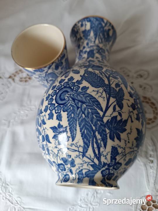 Stary zestaw porcelany wazon i wazonik Gorlice