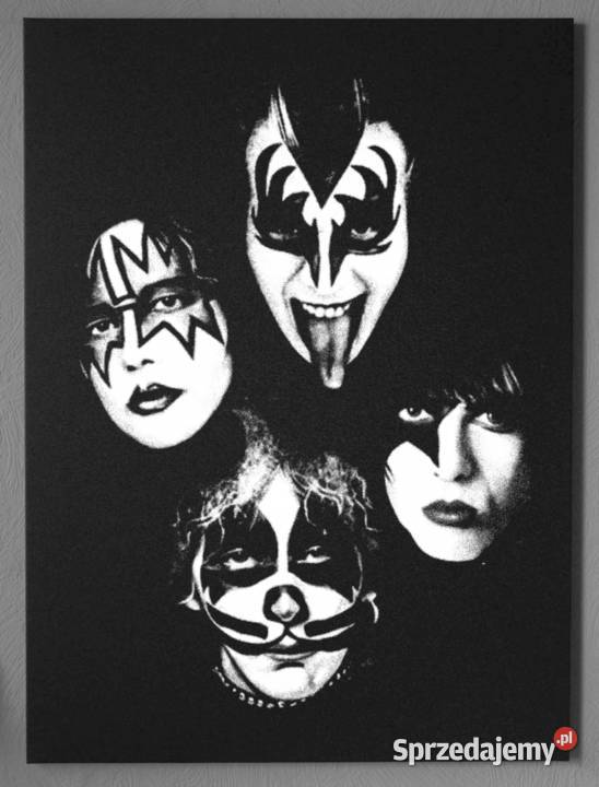 KISS Obraz ręcznie grawerowany na blasze Sandomierz