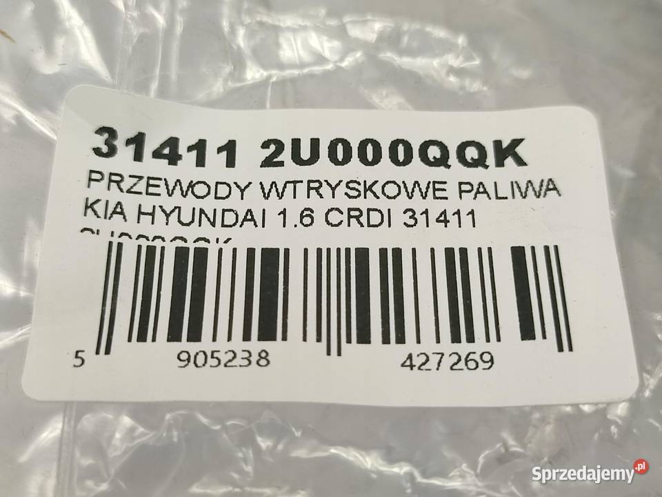 PRZEWODY WTRYSKOWE PALIWA 4 KIA HYUNDAI 16 CRDi osobowe