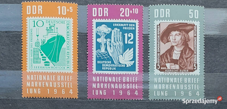 DDR znaczki wartosciowe czyste całe serie Warszawa