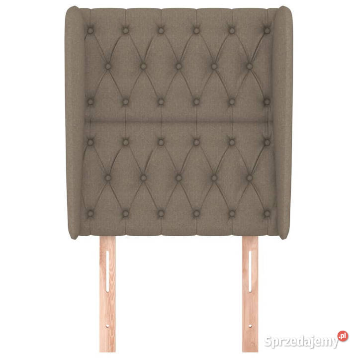 Zagłówek uszak taupe 83x23x118128 tkanina Warszawa