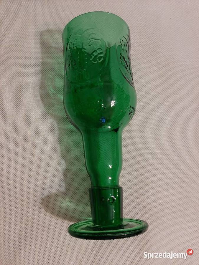 Grolsch trzy kufle do piwa zielone szkło