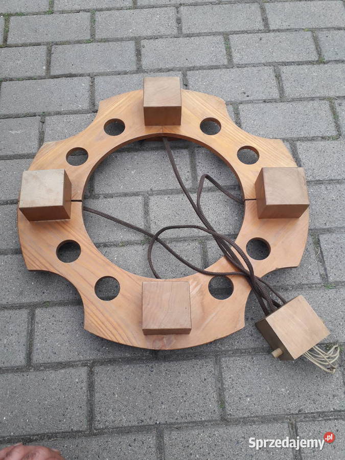 Lampa drewniana oryginalna mazowieckie Warszawa
