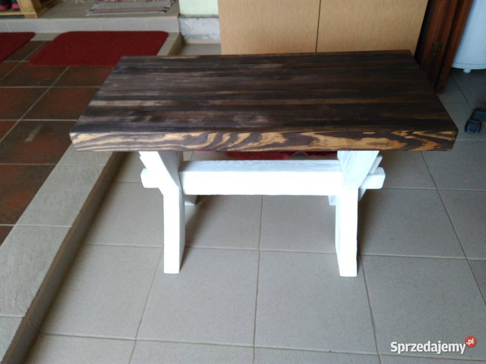 Ława drewniana stolik kawowy rękodzieło Meble Radków