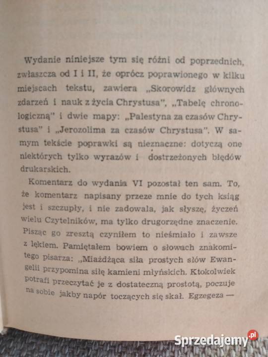 Ewangelie i dzieje apostolskie 1958 dolnośląskie Wałbrzych