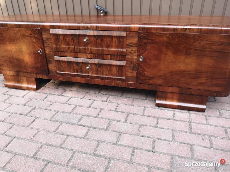 Komoda ARTDECO RTV Niska Orzech 192 Zgrabna Swarzędz
