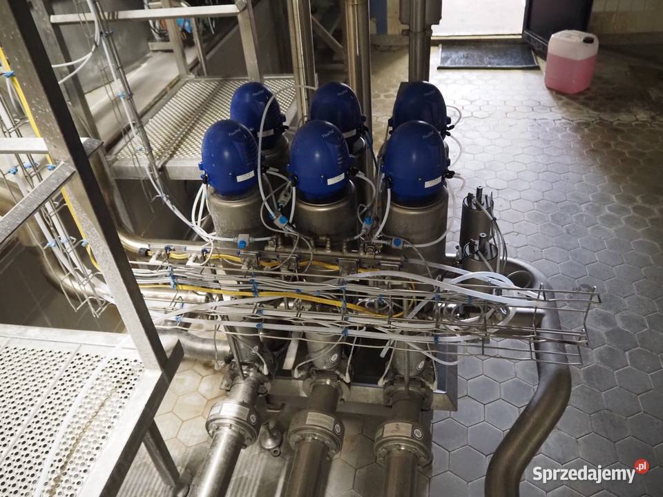 Manifold z zaworami Alfa Laval i regulatorami Krotoszyn