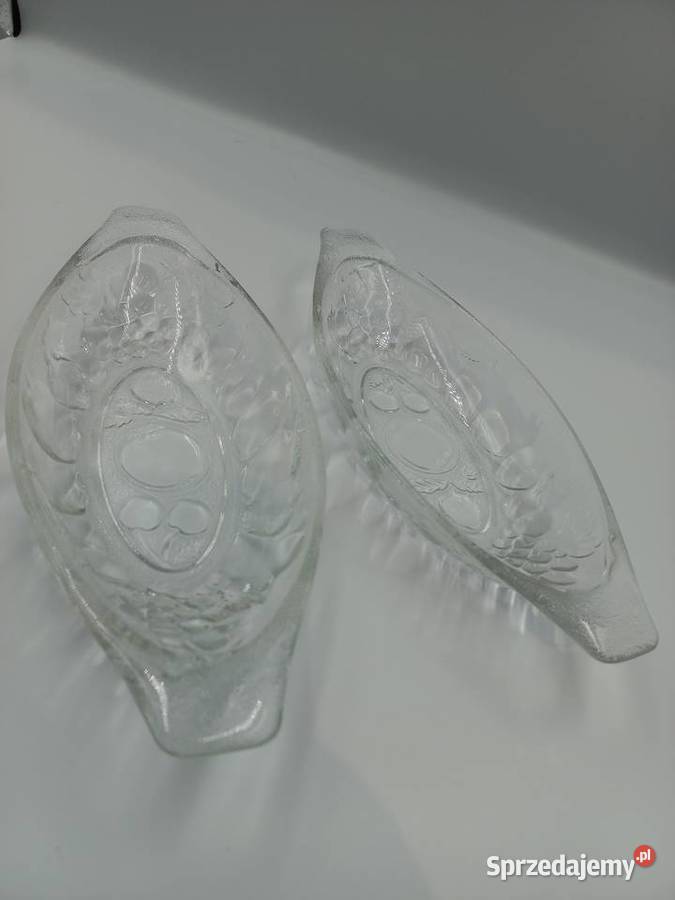 Stare angielskie szklane paterypółmiski kujawsko-pomorskie Inowrocław