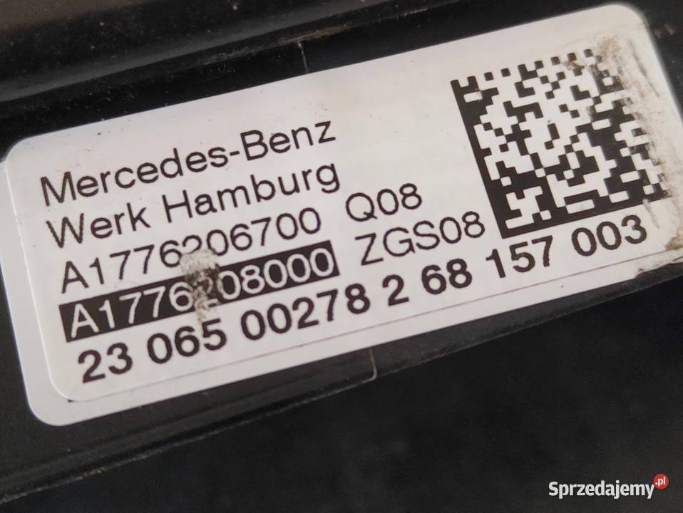 Pas Przedni Wzmocnienie Górne Mercedes A KLASA Pasy przednie i tylne Pleszew