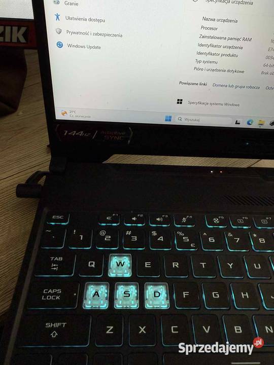 Laptop Asus TUF Gaming F15 FX506HE warmińsko-mazurskie Giżycko