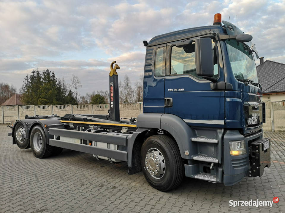 MAN TGS 26320 Hakowiec Multilift 6x2 Oś Skrętna automatyczna Daleszyce sprzedam