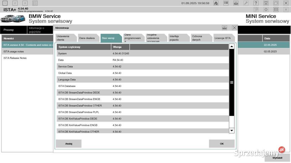 BMW ISTA 45040 EN KDCAN ENET ICOM ESYS LICENCJA sprzedam