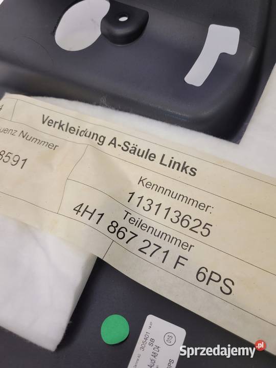 OSŁONA PROGU LED LEWA AUDI A8 D4 4H1867271F Przystajń