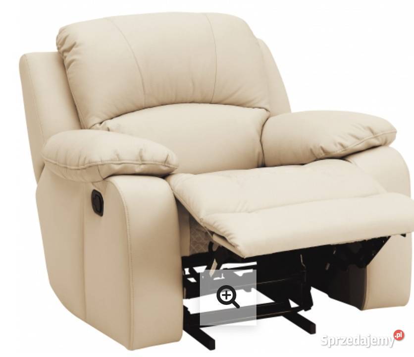 Elektryczny fotel typu Relax skóra naturalna
