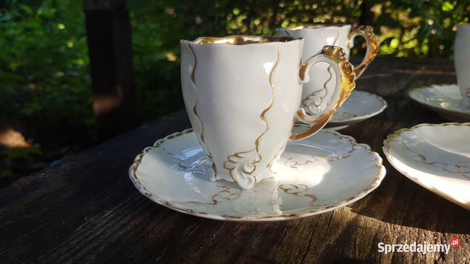 4 stare porcelanowe filiżanki Myszków