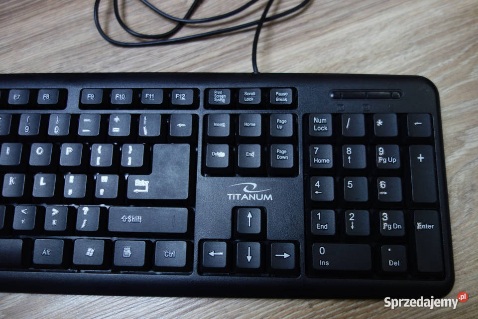 Klawiatura Titanum TK101 Przewodowa Czarna USB Łodygowice