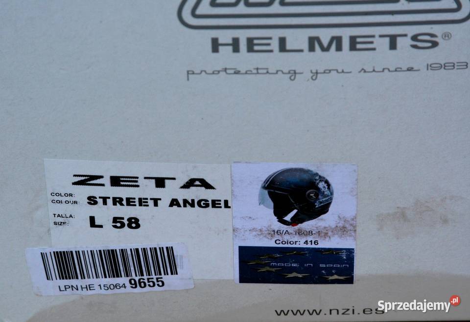 Kask otwarty NZI Zeta Street Angel L 5859 Nowy Szczerbice