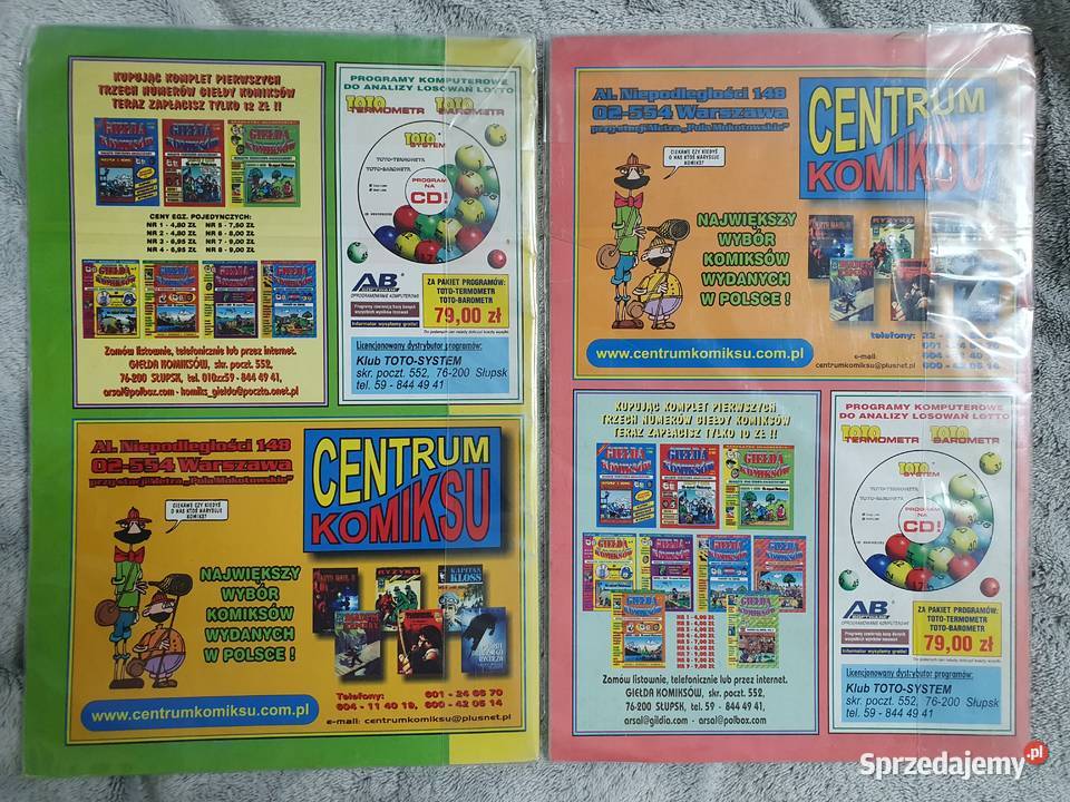 Giełda Komiksów zestaw 5 numerów 1998 Polskie Gdynia