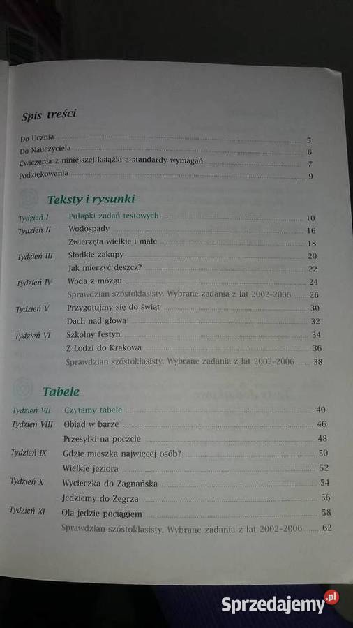 matematyka kalendarz szóstoklasisty Warszawa