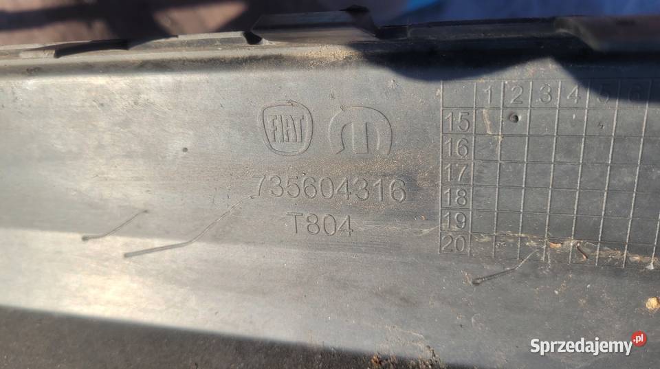 FIAT TIPO II SEDAN DYFUZOR DOKŁADKA ZDERZAKA TYL