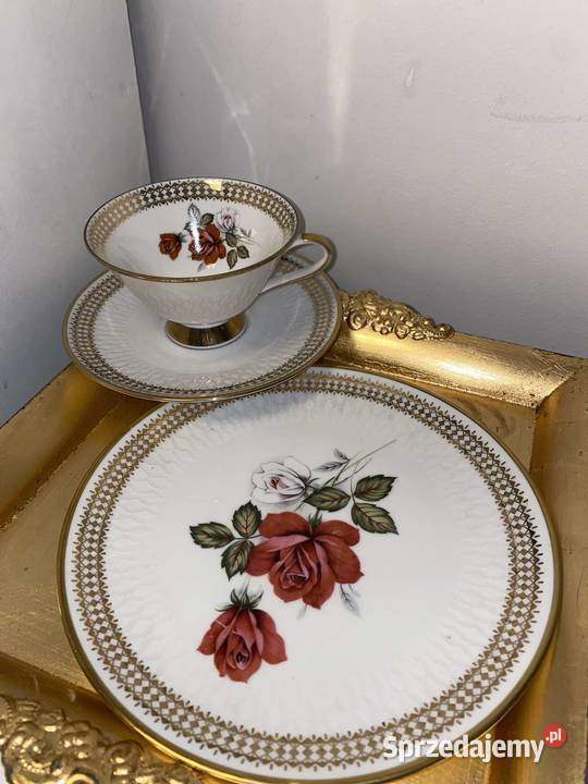Trio śniadaniowe filiżanka porcelana bavaria Kraków