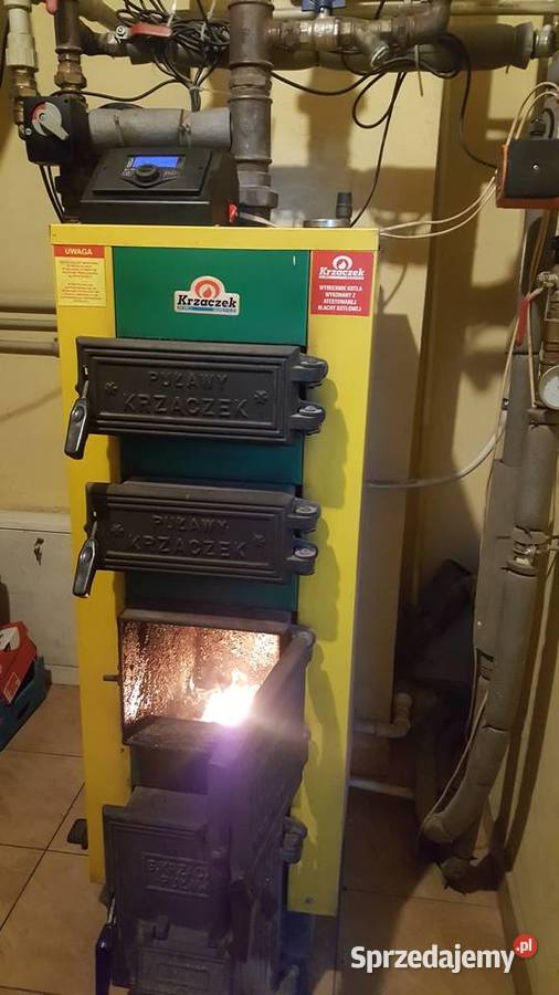 Piec używany Krzaczek 18 kw drewno sprzedam