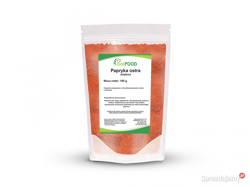 Papryka ostra mielona 100g Pozostałe Delikatesy podkarpackie Brzozów