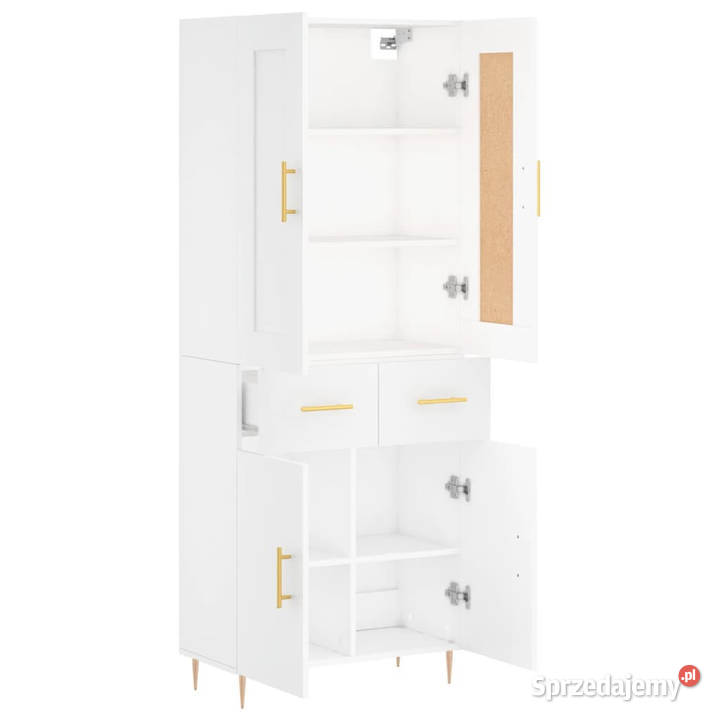 Witrynka biała 695x34x180 materiał Meble