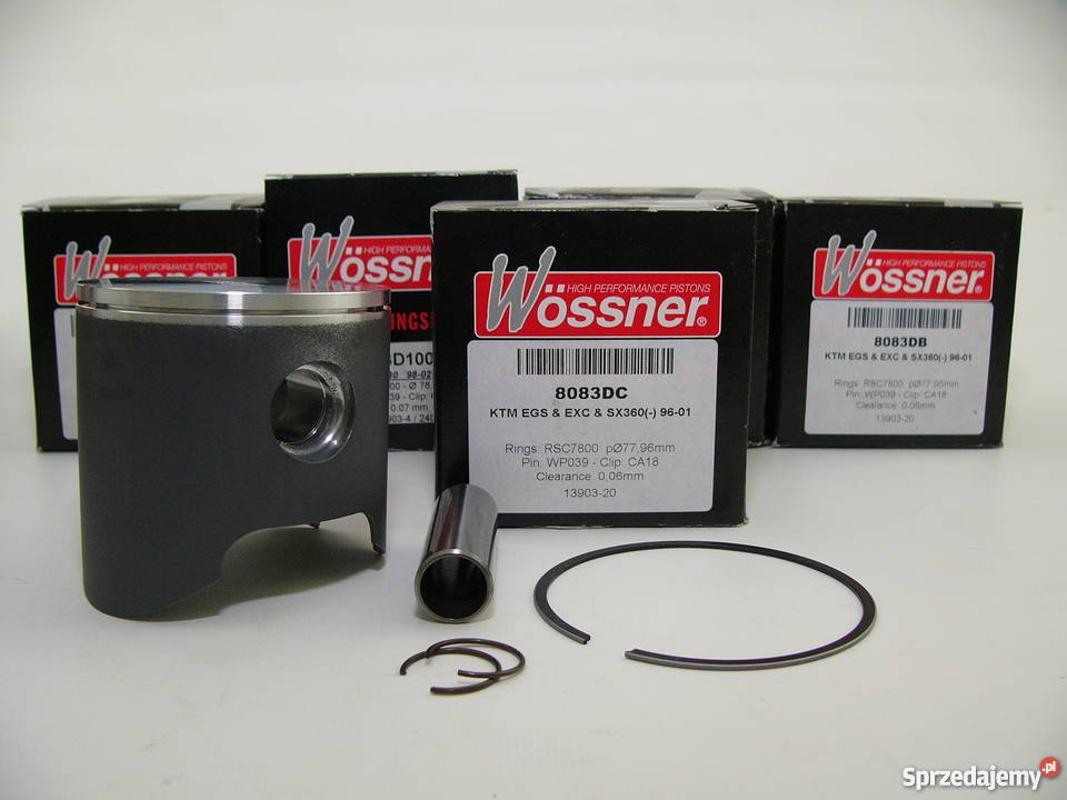 TŁOK komplet tłokowy WOSSNER 7796 mm selC EGS360
