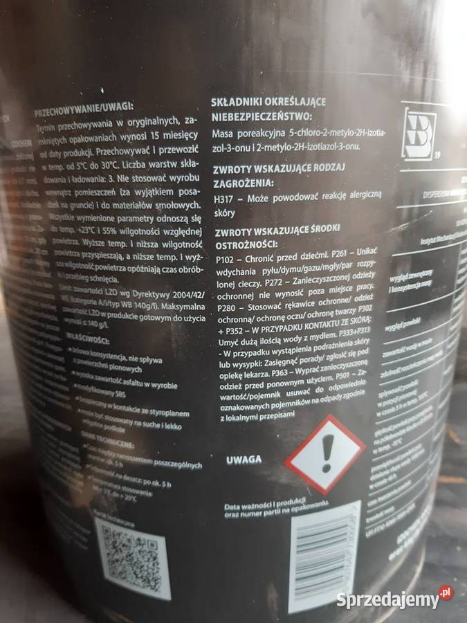 Dysperbit 20 masa asfaltowo kauczukowa Łęczna