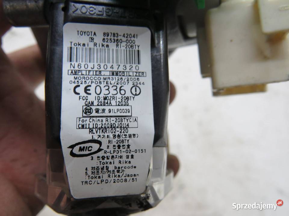 STACYJKA KLUCZYK RAV4 RAV4 III 8978342041 lubelskie sprzedam