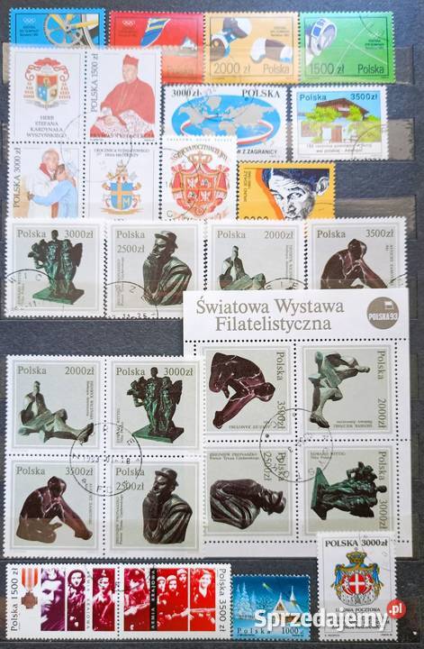 R Znaczki polskie rocznik 1992 kasowany