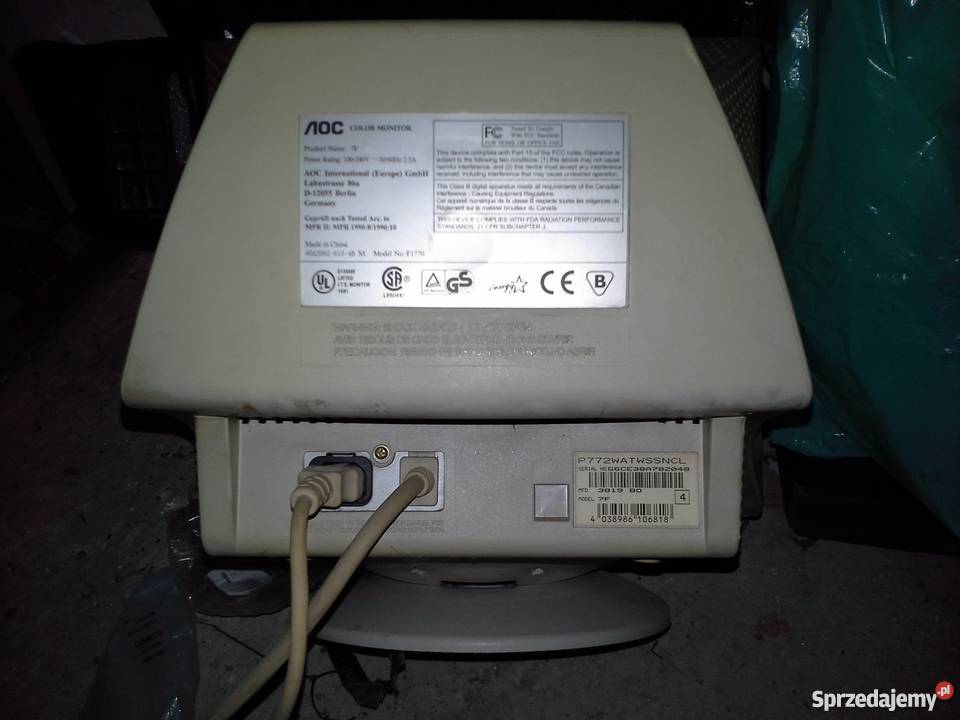 Monitor AOC 17 Jędrzejów sprzedam