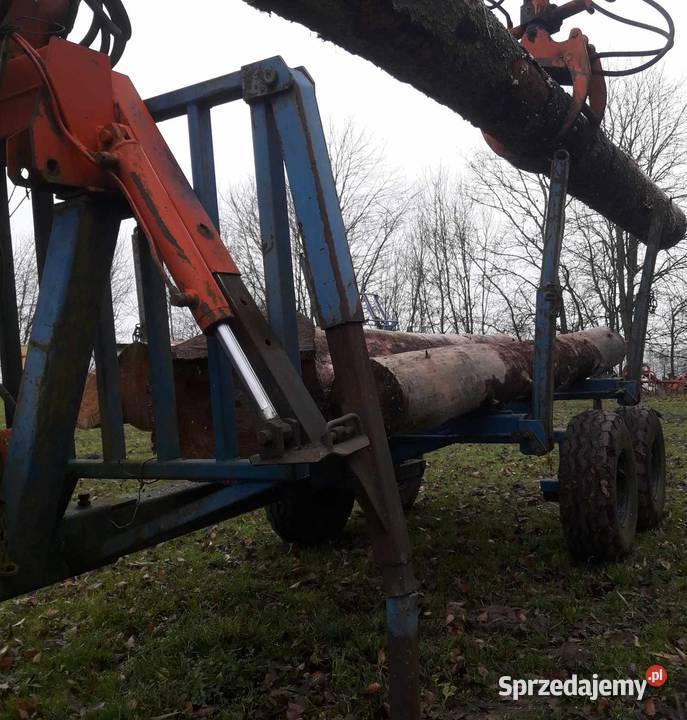 Przyczepa leśna z żurawiem hds do c360 c330