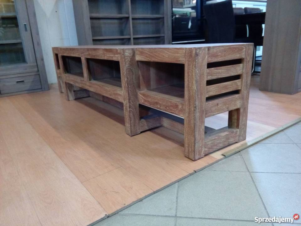 Szafka pod telewizor rtv z drewna egzotycznego Opole sprzedam