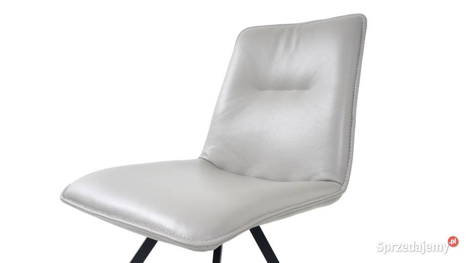Krzesło Nogi Pająk Stal Skóra Producent Wanat 48cm Woźniki sprzedam