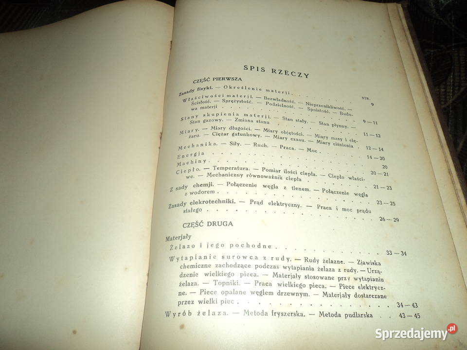 Technologia mateeriałów lotniczych 1930r Antykwariat Nowy Sącz