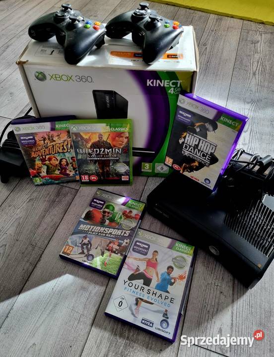 Konsola Xbox slim s360 pady kinect gry Brzesko