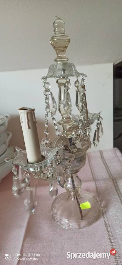 Lampa kryształowa Cristal z Genui Porcelana i szkło Gdańsk