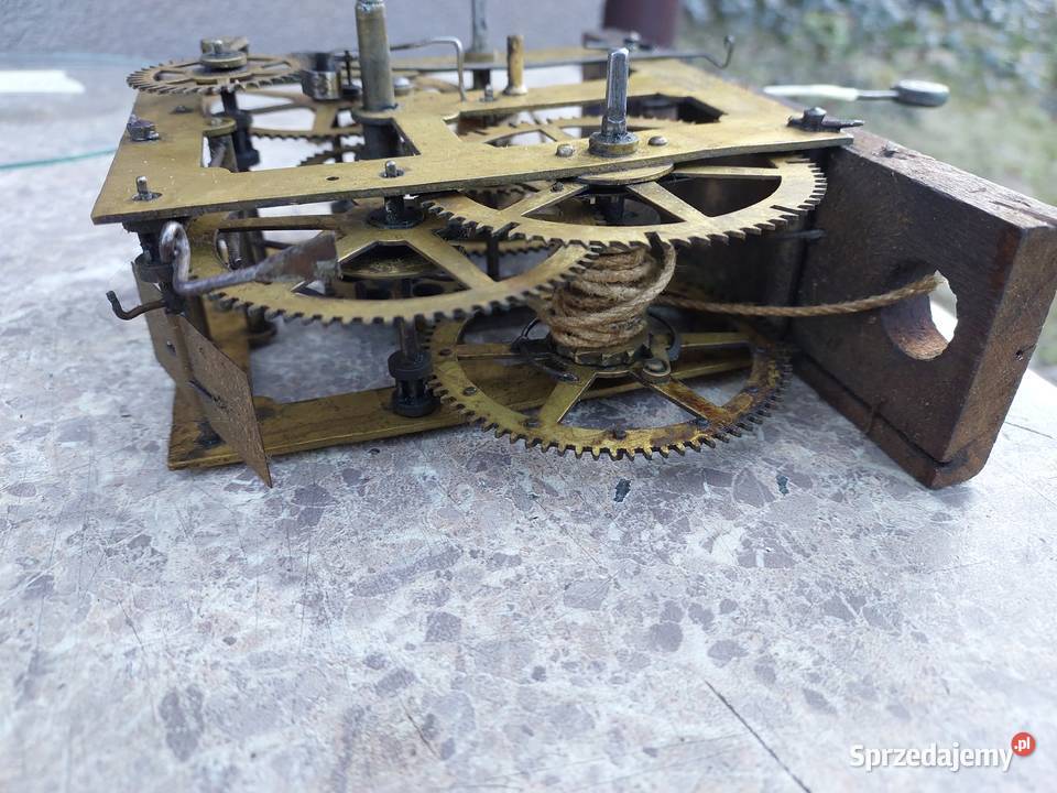 M030 Mechanizm starego zegara ściennego Antyki Tczew