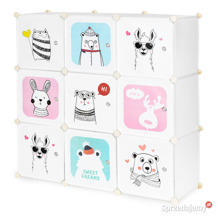 Szafka regał dzieci modułowa 9 półek dziecięca Smogorzów